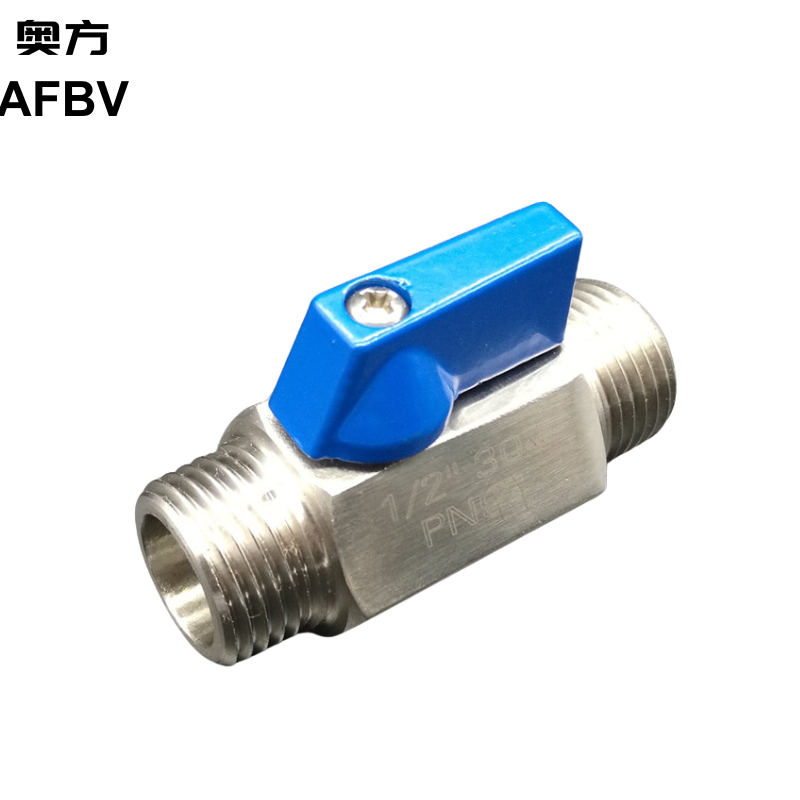 A stainless steel needle valve